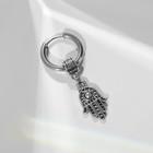 Пирсинг в ухо «Кольцо» Рука Хамса, d=13 мм, цвет серебро - фото 6301841