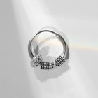 Пирсинг в ухо «Кольцо» рельеф, d=13 мм, цвет серебро - фото 319945639