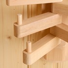 Вешалка из ольхи раздвижная, 5 рожков - фото 22702894