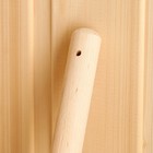 Ковш для бани "Рожок" из нержавеющей стали, с деревянной ручкой - фото 9607298