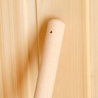 Ковш для бани "Прямой" из нержавеющей стали, с деревянной ручкой - фото 9288631