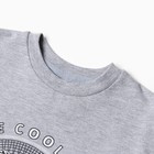 Костюм для мальчика (свитшот, брюки), цвет средне-серый меланж, рост 104 см - фото 23004415