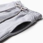 Костюм для мальчика (свитшот, брюки), цвет средне-серый меланж, рост 110 см - Фото 9