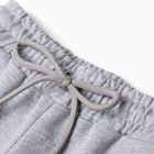 Костюм для мальчика (свитшот, брюки), цвет средне-серый меланж, рост 110 см - Фото 10