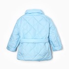 Куртка детская стеганая, цвет голубой, рост 98 см - Фото 11