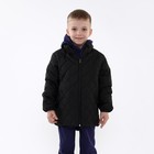 Куртка детская стеганая, цвет черный, рост 98 см - фото 10952862