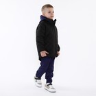 Куртка детская стеганая, цвет черный, рост 116 см - Фото 4