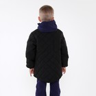 Куртка детская стеганая, цвет черный, рост 116 см - Фото 5