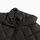 Куртка детская стеганая, цвет черный, рост 116 см - Фото 6