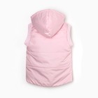 Жилет детский стеганная, цвет пудра , рост 92 см - фото 22861047