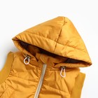 Жилет детский стеганная, цвет горчица , рост 86 см - фото 22728826