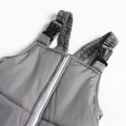 Комплект (куртка/полукомбинезон) детский, цвет жемчуг/серый, рост 86 см - Фото 6