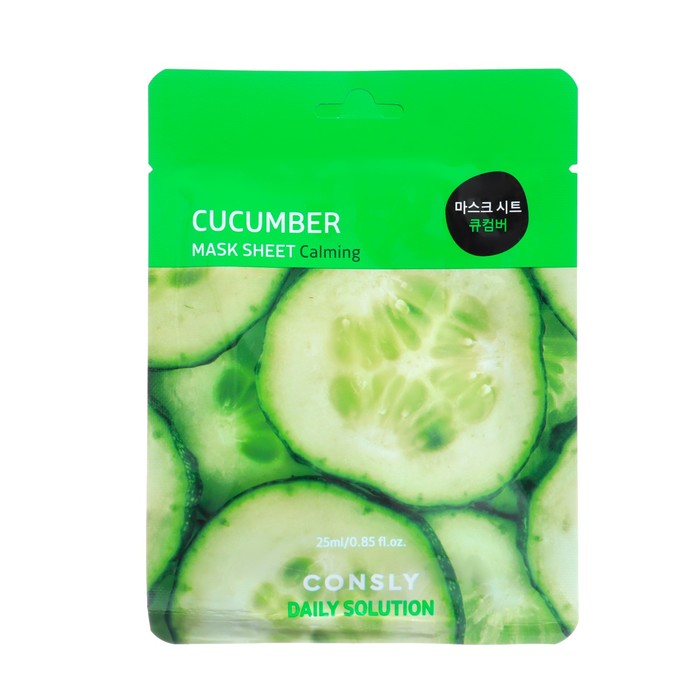 Тканевая маска Consly для лица с экстрактом огурца, 25 мл - Фото 1