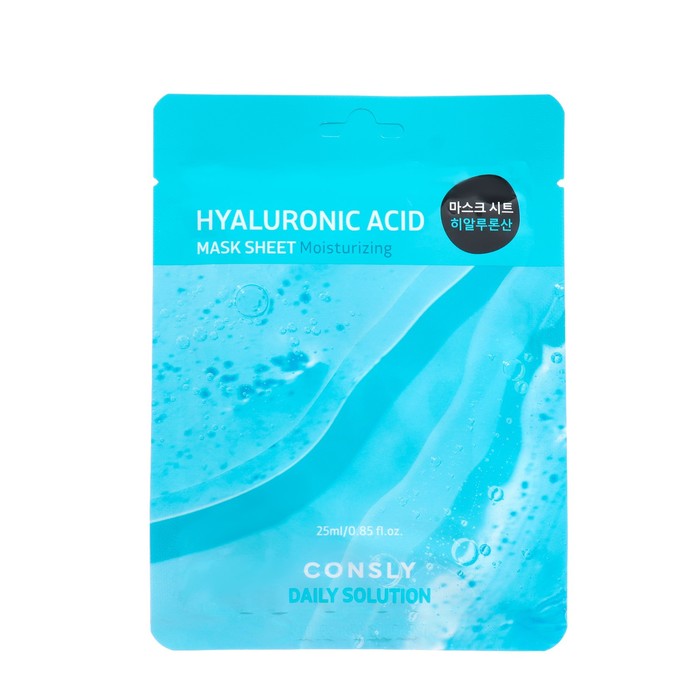 Тканевая маска Consly для лица с гиалуроновой кислотой, 25 мл - Фото 1