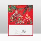 Пакет подарочный новогодний ламинированный «Новогодний привет », люкс 26×32×12 см - Фото 4