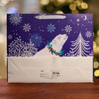 Пакет подарочный "На снежочке", ХL  50 х 40 х 15 см - фото 38291252