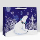 Пакет подарочный "На снежочке", ХL  50 х 40 х 15 см - фото 38291253
