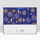 Пакет подарочный "Хоровод снежинок", ХL  50 х 40 х 15 см - фото 22748034