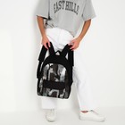 Рюкзак текстильный Хаки, с карманом, 30х12х40см, цвет чёрный, серый - Фото 9