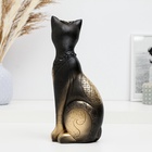 Фигурка гипс «Кот Фараон», чёрная в золоте, 28 см - Фото 4