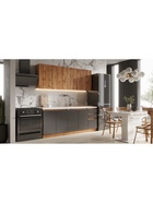 Кухонный гарнитур прямой «Венера», с столешницей, 2000 мм, цвет дуб вотан/графит софт - Фото 5