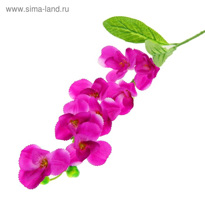 Цветы искусственные орхидея зиг заг 90 см d=8 см синий - Фото 1