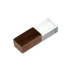 Флешка E 310 Dark Wood, 16 ГБ, USB2.0,чт до 25 Мб/с,зап до 15 Мб/с, красная подсветка 9897476 - фото 10894052