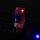 Флешка E 310 Dark Wood, 16 ГБ, USB2.0,чт до 25 Мб/с,зап до 15 Мб/с, красная подсветка - фото 51474549