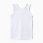 Майка детская, цвет белый, рост 98-104 см - фото 22782076