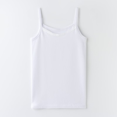 Майка детская для девочки, цвет белый, рост 152 см