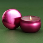 Свеча в цветной жестяной банке «Красота», аромат ваниль, 6 х 6 х 4 см - фото 320111987
