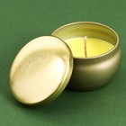 Ароматическая свеча в банке «Богатство», аромат ваниль, 6 х 6 х 4 см. - фото 8510566
