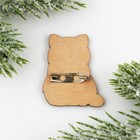 Значок новогодний в коробочке «Котик» 3,1 х 3,7 см - Фото 5