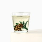 Свеча новогодняя гелевая «Еловый лес», с декором внутри, 5×6 см - Фото 3