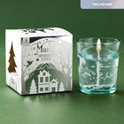 Свеча гелевая в стакане «Новый год: Метель» 5 х 5 х 6 см - Фото 1