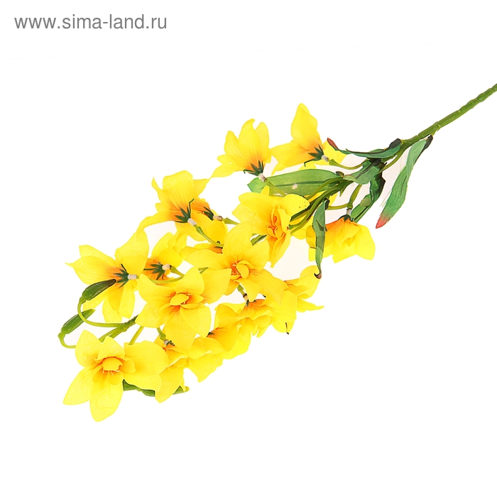 цветы искуственные брандушка 80 см d-7 см  желтый - Фото 1