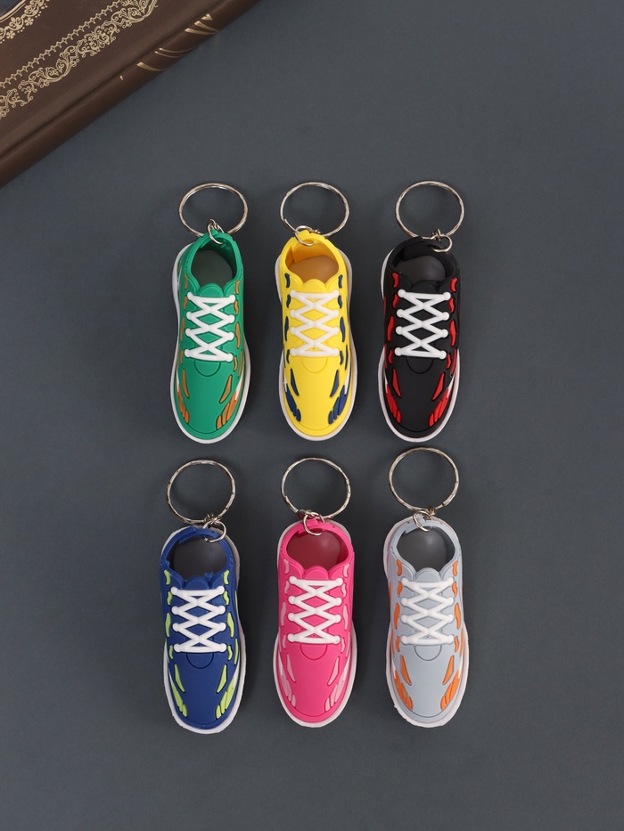 Брелок для ключей на кольце «Кроссовок с огнём», резина, 3.3×2.8×7.5 см, МИКС - Фото 1