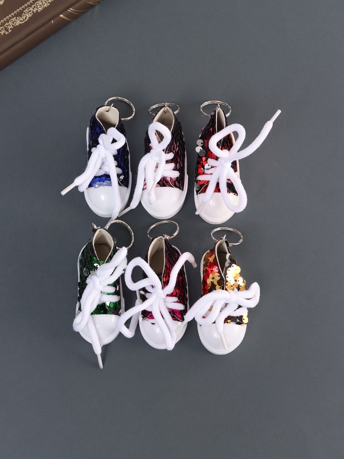 Брелок для ключей на кольце «Кедик», текстиль, пайетки, 3.4×7.3×4.5 см, МИКС - Фото 1