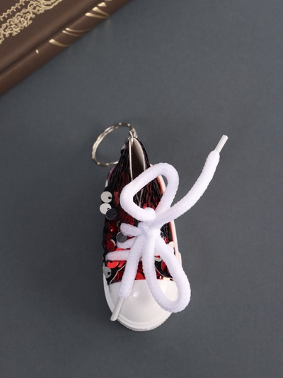 Брелок для ключей на кольце «Кедик», текстиль, пайетки, 3.4×7.3×4.5 см, МИКС