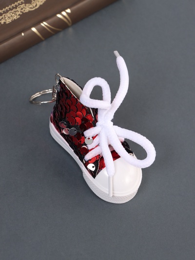 Брелок для ключей на кольце «Кедик», текстиль, пайетки, 3.4×7.3×4.5 см, МИКС