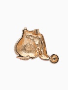 Брошь новогодняя «Ёжик с подарком», цветная в золоте - Фото 2