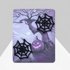 Серьги акрил "Хэллоуин" паутины, цвет чёрный в серебре - фото 10953148