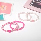 Набор детских браслетов (2 шт.) «Выбражулька», девичий стиль, цвет МИКС - фото 25535137