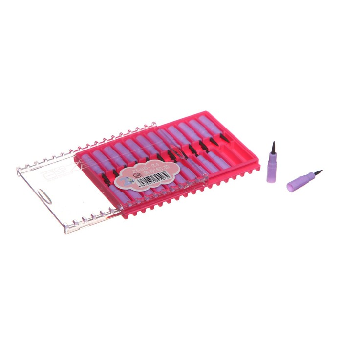 Набор грифелей для секицонных карандашей, 24 штуки в пластиковой коробочке МИКС