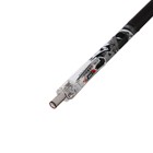 Ручка гелевая автоматическая чёрная «Аниме», с резиновым держателем, черно-белый корпус, МИКС - Фото 4