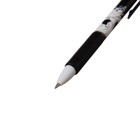 Ручка гелевая автоматическая черная "Аниме-мальчик" с резиновым держателем, МИКС - Фото 3