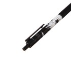 Ручка гелевая автоматическая черная "Аниме-мальчик" с резиновым держателем, МИКС - Фото 4