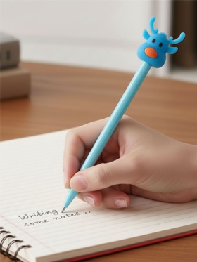 Ручка-прикол Calligrata «Олень», чёрный стержень, гелевая, подарочная, МИКС (комплект 12 шт)