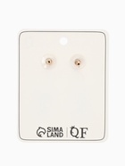 Серьги со стразами "Клео" классика, цвет изумрудный в золоте - фото 809411526