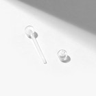 Пирсинг в язык «Шарики», L=16 мм, прозрачный - Фото 3